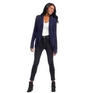 NWT Softies Marshmallow Cocoon Cardigan Navy Size Medium